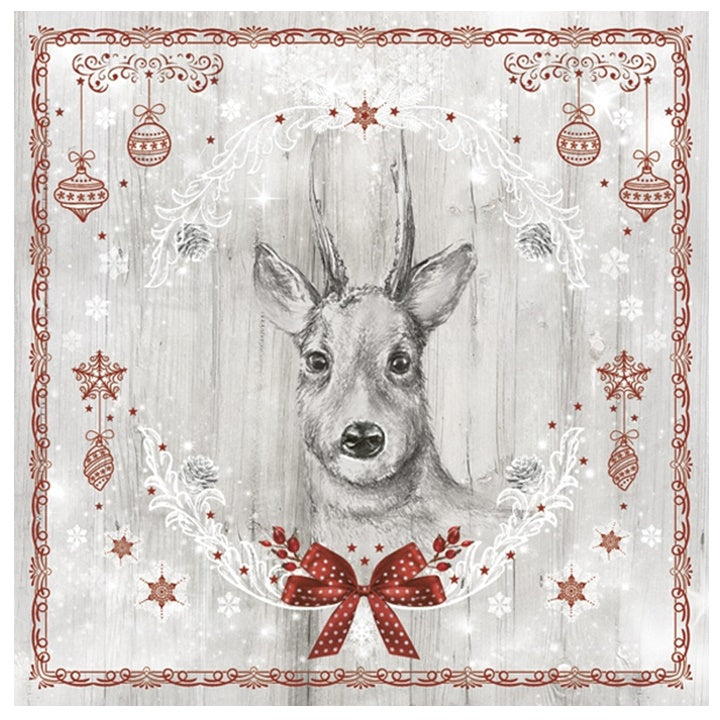 Χαροτοπετσετες για ντεκουπάζ -Painted Deer - 1 τεμ