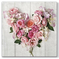 Χαροτοπετσετες για ΝΤΕΚΟΥΠΑΖ - Rose Heart - 1 τεμ