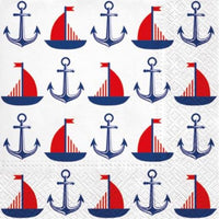 Χαροτοπετσετες για ντεκουπάζ Ships & Anchors- 1 τεμ
