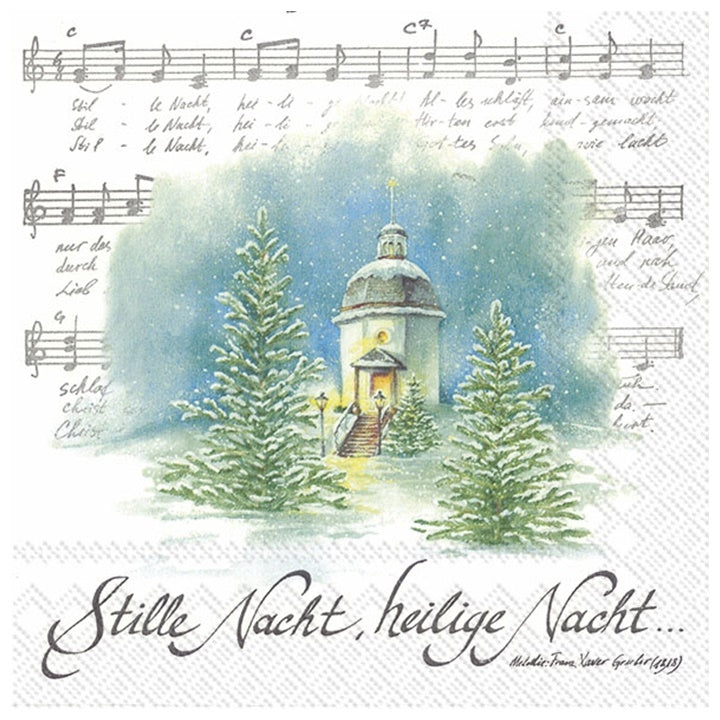 Χαροτοπετσετες για ΝΤΕΚΟΥΠΑΖ - Silent Night - 1 τεμ