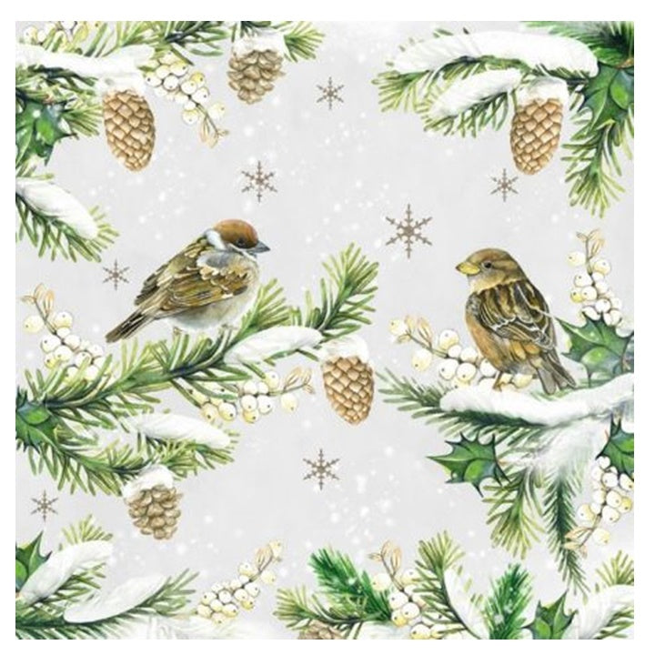 Χαροτοπετσετες για ΝΤΕΚΟΥΠΑΖ - Sparrows in Snow - 1 τεμ