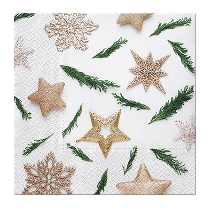 Χαροτοπετσετες για ΝΤΕΚΟΥΠΑΖ - Star decorations - 1 τεμ