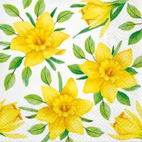 Χαροτοπετσετες για ντεκουπάζ Yellow Daffodils - 1 τεμ