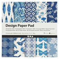 Χαρτί για scrapbooking blue15,2 x 15,2 cm - 50 φύλλα