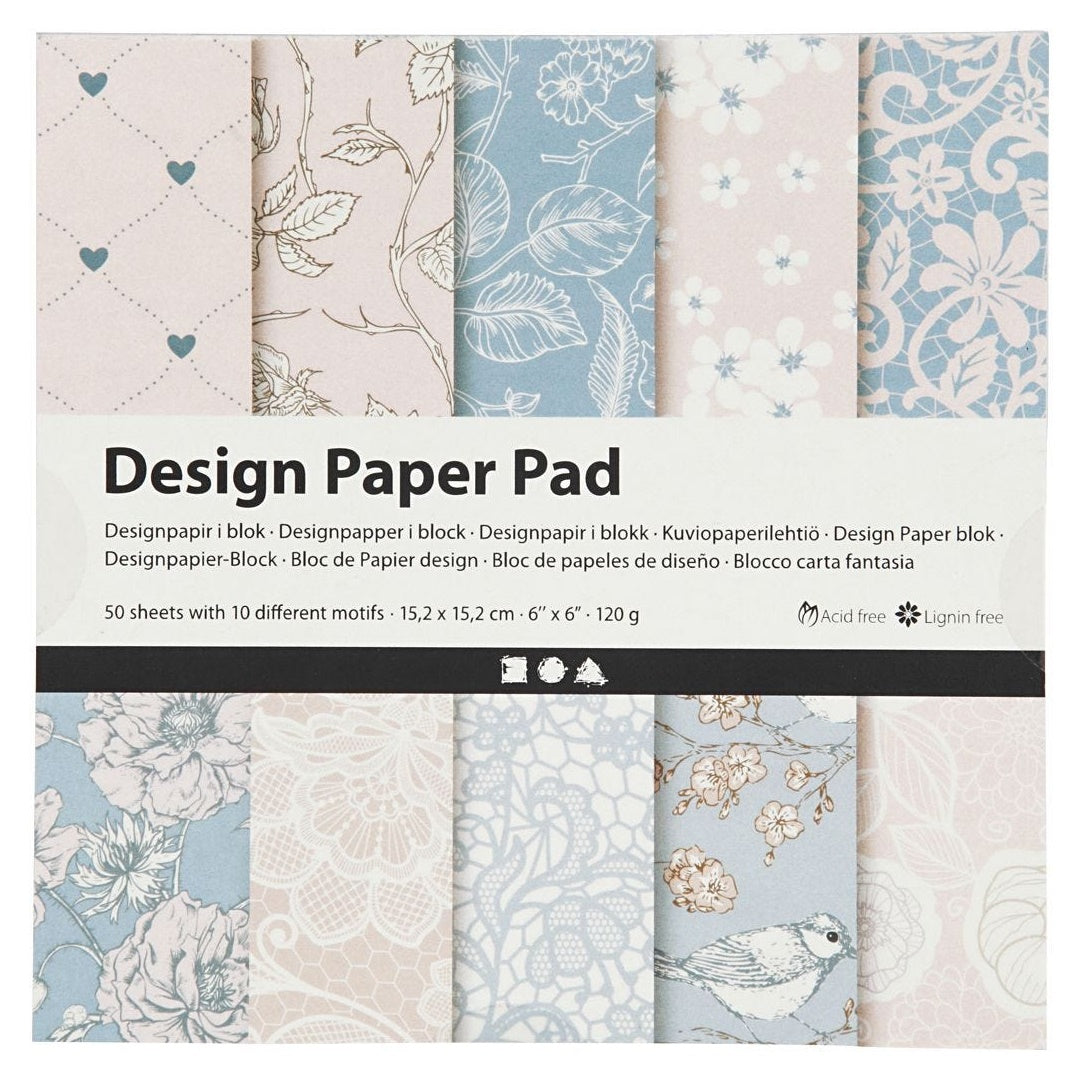 Χαρτί για scrapbooking Rose 15,2 x 15,2 cm - 50 φύλλα