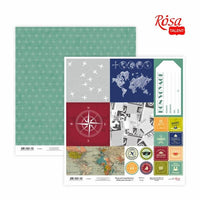 Χαρτιά Scrapbooking 30,48 x 30,48 cm Κάντε το ταξίδι σας | Διάφορα σχέδια | Διάφορα σχέδια