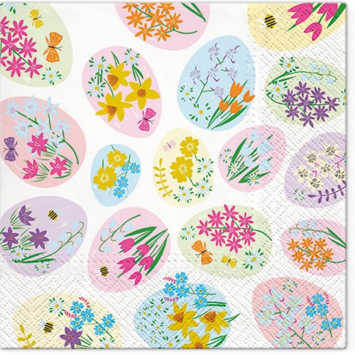 Χαρτοπετσετα για ντεκουπάζ Flowered Eggs - 1τεμ
