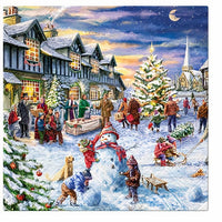 Χαρτοπετσέτες για decoupage Χριστουγεννιάτικη αγορά - 1 τεμ.