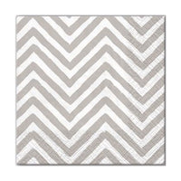 Χαρτοπετσέτες για ντεκουπάζ - Big Chevron Gray - 1 τεμ