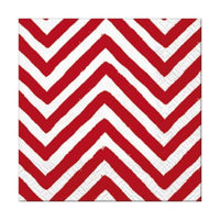 Χαρτοπετσέτες για ντεκουπάζ - Big Chevron Red - 1 τεμ