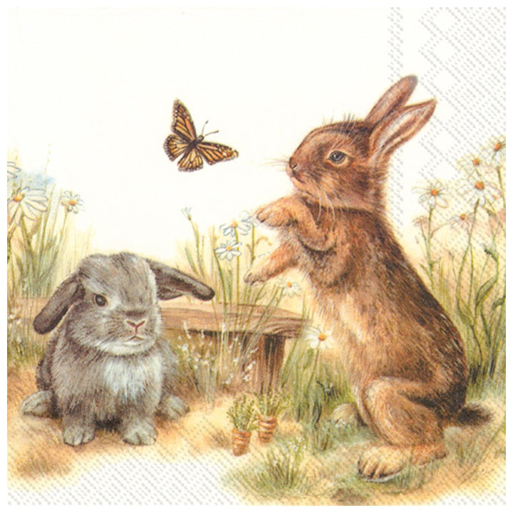 Χαρτοπετσέτες για ντεκουπάζ Bunny - 1 τεμάχιο