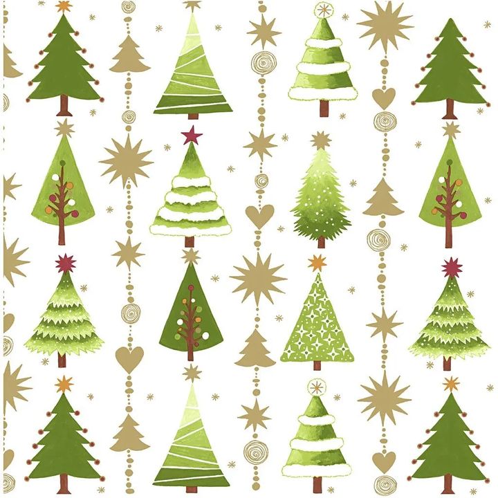 Χαρτοπετσέτες για ντεκουπάζ Christmas trees