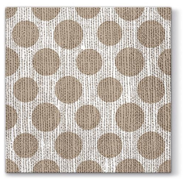 Χαρτοπετσέτες για ντεκουπάζ Dots on Linen - 1 τεμάχιο