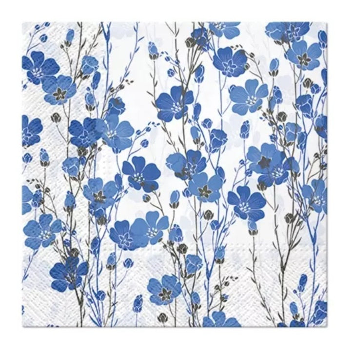 Χαρτοπετσέτες για ντεκουπάζ Flax Plants - 1 τεμάχιο