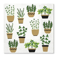 Χαρτοπετσέτες για ντεκουπάζ Herbs in Pot - 1 τεμάχιο