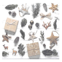 Χαρτοπετσέτες για ντεκουπάζ Natural Christmas 1 τεμάχιο
