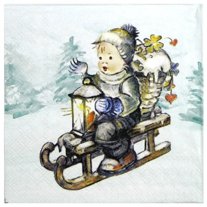 Χαρτοπετσέτες για ντεκουπάζ Ride into Christmas 1 τεμάχιο