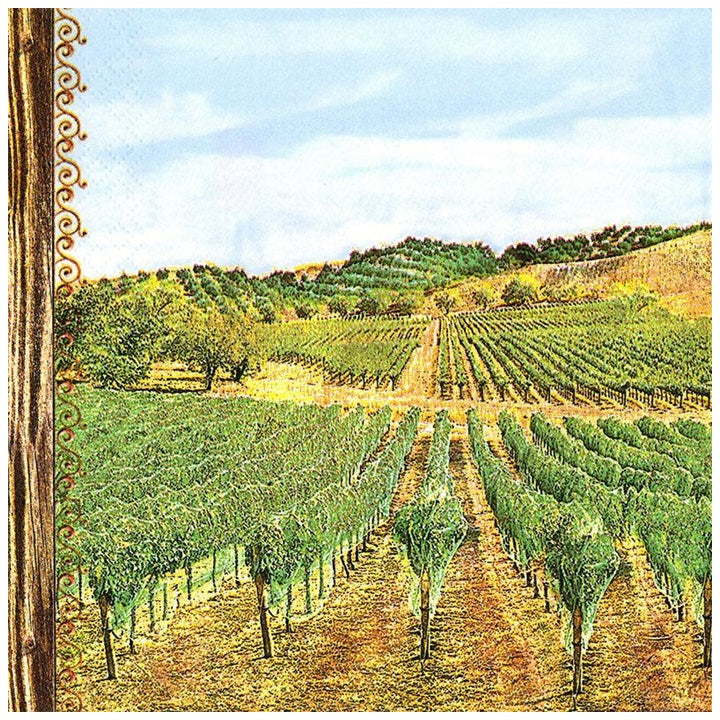 Χαρτοπετσέτες για ντεκουπάζ Vineyard - 1 τεμάχιο