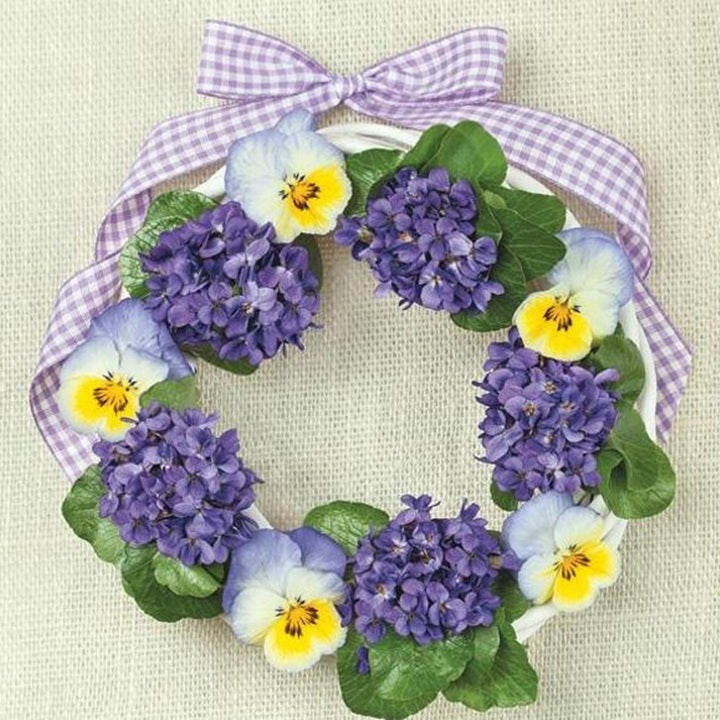 Χαρτοπετσέτες για ντεκουπάζ Violets Wreath - 1 τεμάχιο