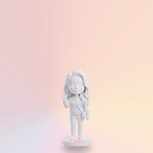 Λευκή 3D φιγούρα 14 cm