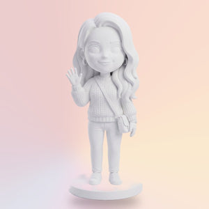 Λευκή 3D φιγούρα 25 cm