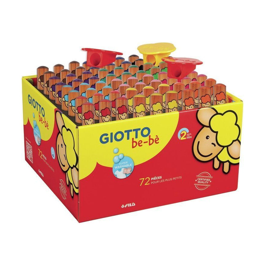 Χοντρές στρογγυλές ξυλομπογιές GIOTTO be-bè σχολική συσκευασία