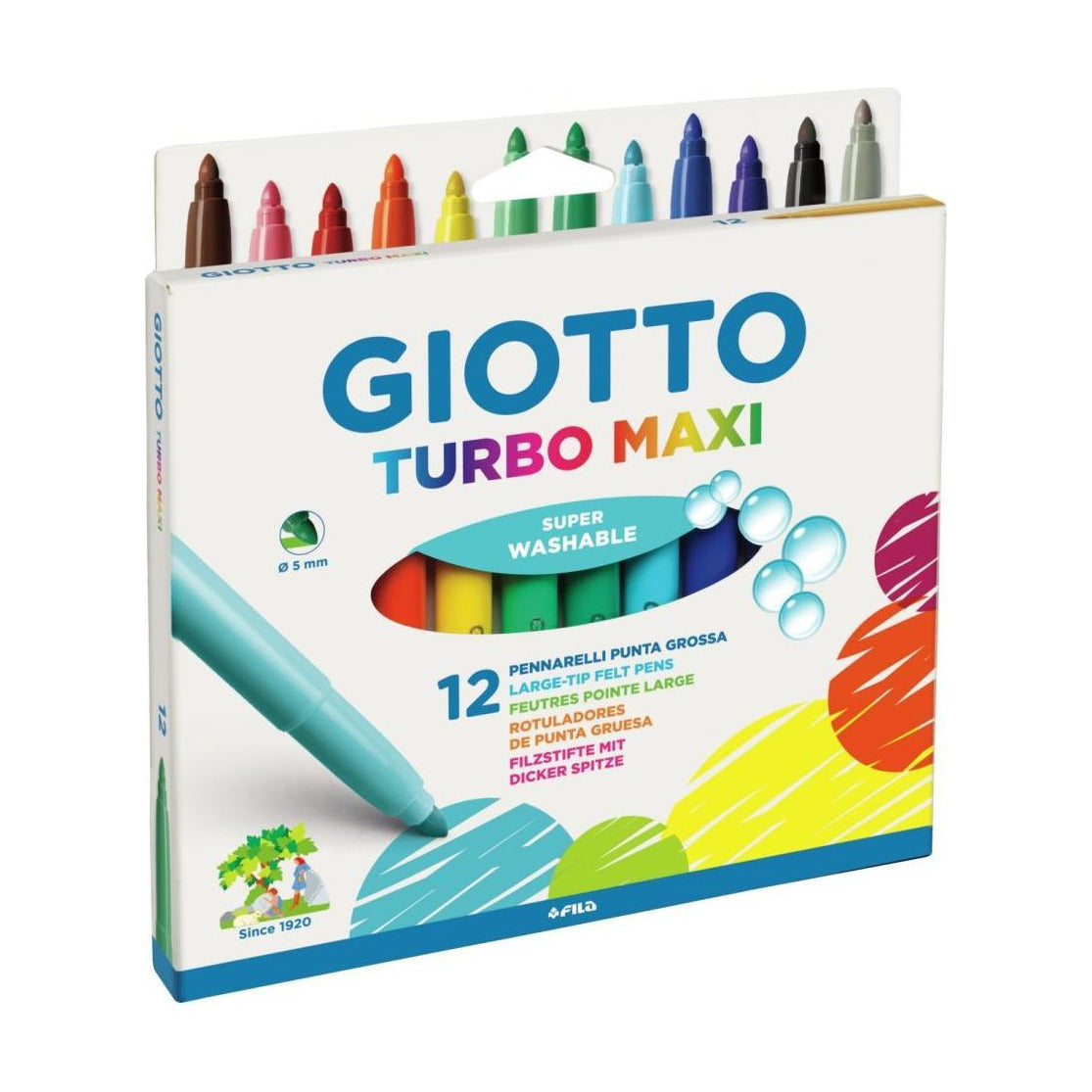Χοντροί μαρκαδόροι που πλένονται GIOTTO Turbo Maxi 5 mm