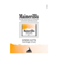 Χρώμα ακουαρέλας MAIMERI Blu – half pan 1.5 ml – Απόχρωση Gamboge
