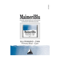 Χρώμα ακουαρέλας MAIMERI Blu – half pan 1.5 ml – Βασικό Μπλε Κυανό