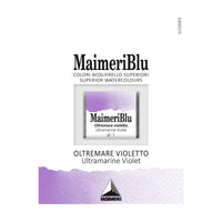 Χρώμα ακουαρέλας MAIMERI Blu – half pan 1.5 ml – Βιολετί Ουλτραμαρίν