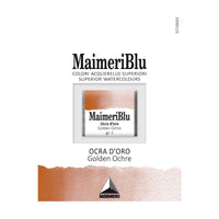 Χρώμα ακουαρέλας MAIMERI Blu – half pan 1.5 ml – Χρυσή Ώχρα