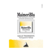 Χρώμα ακουαρέλας MAIMERI Blu – half pan 1.5 ml – Διαφανές Κίτρινο