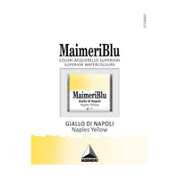 Χρώμα ακουαρέλας MAIMERI Blu – half pan 1.5 ml – Κίτρινο Νεαπόλεως