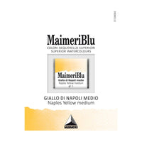 Χρώμα ακουαρέλας MAIMERI Blu – half pan 1.5 ml – Κίτρινο Νεαπόλεως Μεσαίο