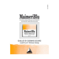 Χρώμα ακουαρέλας MAIMERI Blu – half pan 1.5 ml – Κίτρινο του Καδμίου Σκούρο