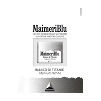 Χρώμα ακουαρέλας MAIMERI Blu – half pan 1.5 ml – Λευκό Τιτανίου