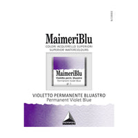 Χρώμα ακουαρέλας MAIMERI Blu – half pan 1.5 ml – Μόνιμο Βιολετί Μπλε