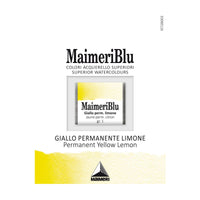 Χρώμα ακουαρέλας MAIMERI Blu – half pan 1.5 ml – Μόνιμο Κίτρινο Λεμονί