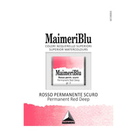Χρώμα ακουαρέλας MAIMERI Blu – half pan 1.5 ml – Μόνιμο Κόκκινο Σκούρο