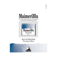 Χρώμα ακουαρέλας MAIMERI Blu – half pan 1.5 ml – Μπλε της Πρωσίας
