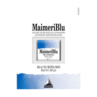 Χρώμα ακουαρέλας MAIMERI Blu – half pan 1.5 ml – Μπλε του Βερολίνου