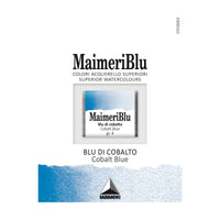 Χρώμα ακουαρέλας MAIMERI Blu – half pan 1.5 ml – Μπλε του Κοβαλτίου