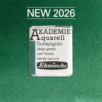 Χρώμα ακουαρέλας Schmincke AKADEMIE 1/2 godet - Golden pink – 556 Βαθύ πράσινο