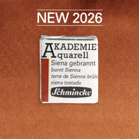 Χρώμα ακουαρέλας Schmincke AKADEMIE 1/2 godet - Golden pink – 662 Σιένα ψημένη