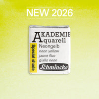 Χρώμα ακουαρέλας Schmincke AKADEMIE 1/2 godet - Golden pink – 950 Νέον κίτρινο