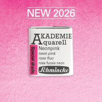 Χρώμα ακουαρέλας Schmincke AKADEMIE 1/2 godet - Golden pink – 952 Νέον ροζ