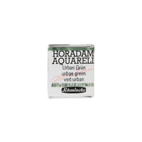 Χρώμα ακουαρέλας Schmincke Horadam σε μισό godet (half pan) – Urban yellow – 936 Αστικό πράσινο