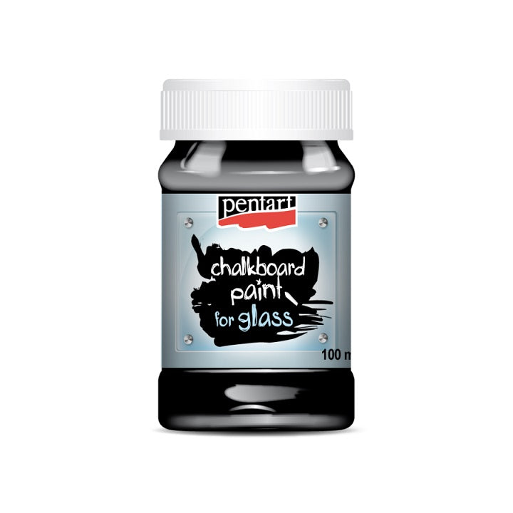 Χρώμα για γυαλί με εφέ μαουροπίνακα Pentart 100 ml