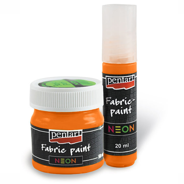 Χρώμα για ύφασμα neon 50ml, υφή και κάλυψη