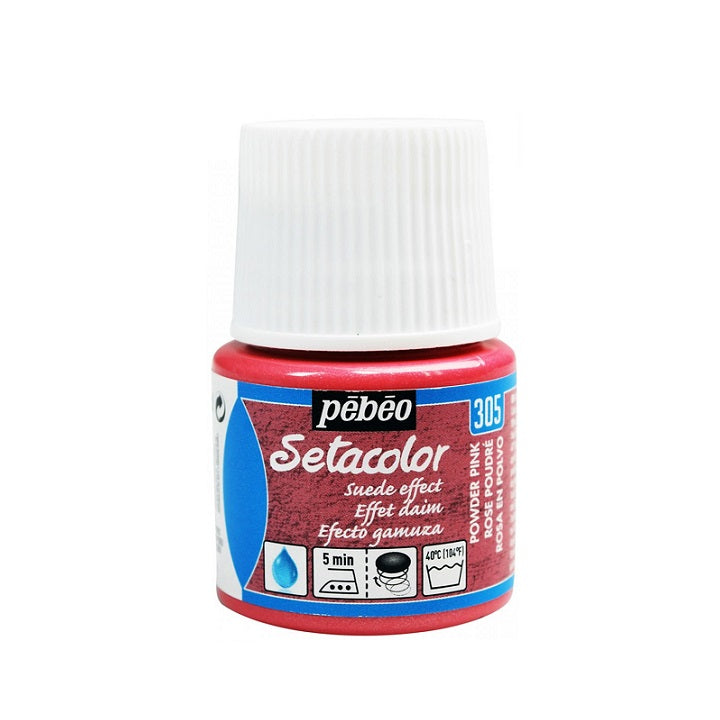 Χρώμα για ύφασμα Pebeo Setacolor Suede Effect 45 ml | διάφορα χρώματα